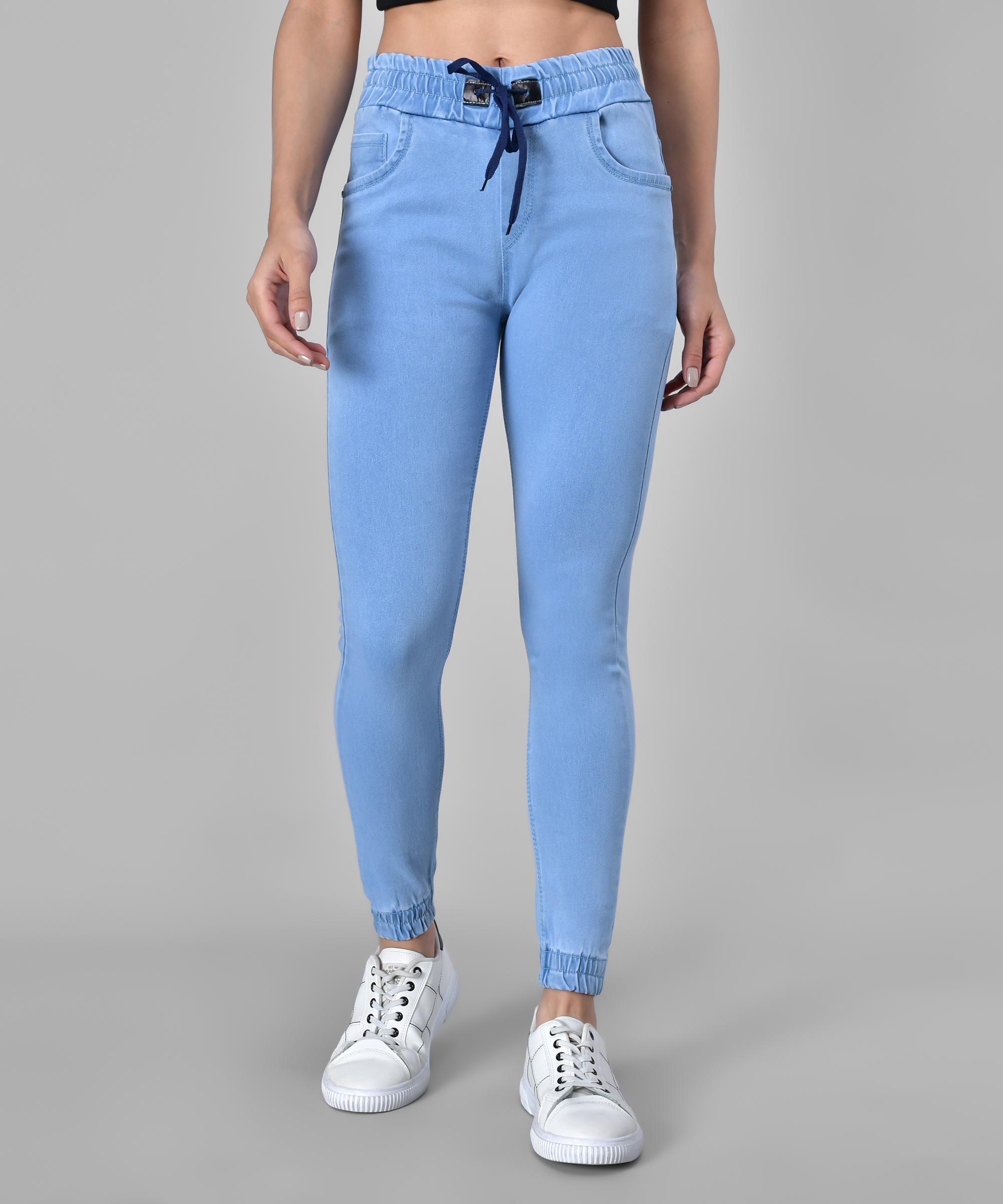 M MODDY 353ICE Slim Fit Jogger Style Women Blue Jeans