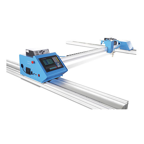 Portable Gantry Cnc Cutting Machine - Color: Silver And Blue