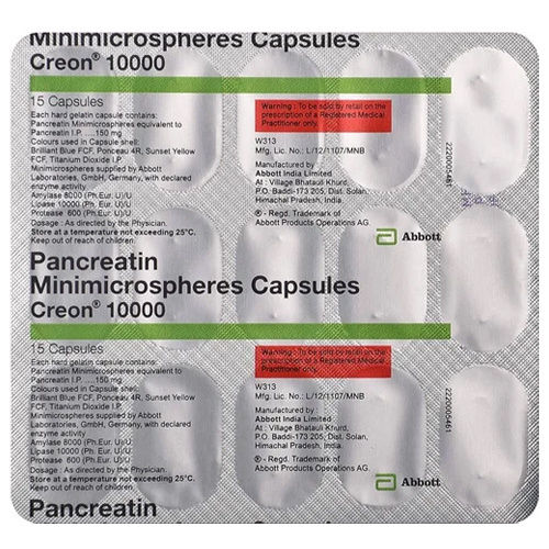 10000 Pancreatin Creon Capsule General Medicines