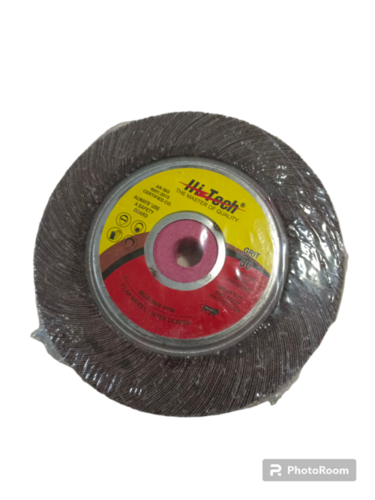Hitech 6"x1" Flap Wheel - Coated Abrasive Sheets With Multiple Small Flaps | Ideal For Dust Removal, Finishing, Polishing, Scratch & Scale Removal
