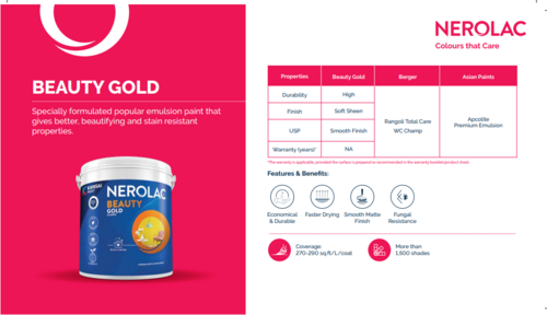 nerolac beauty gold paint