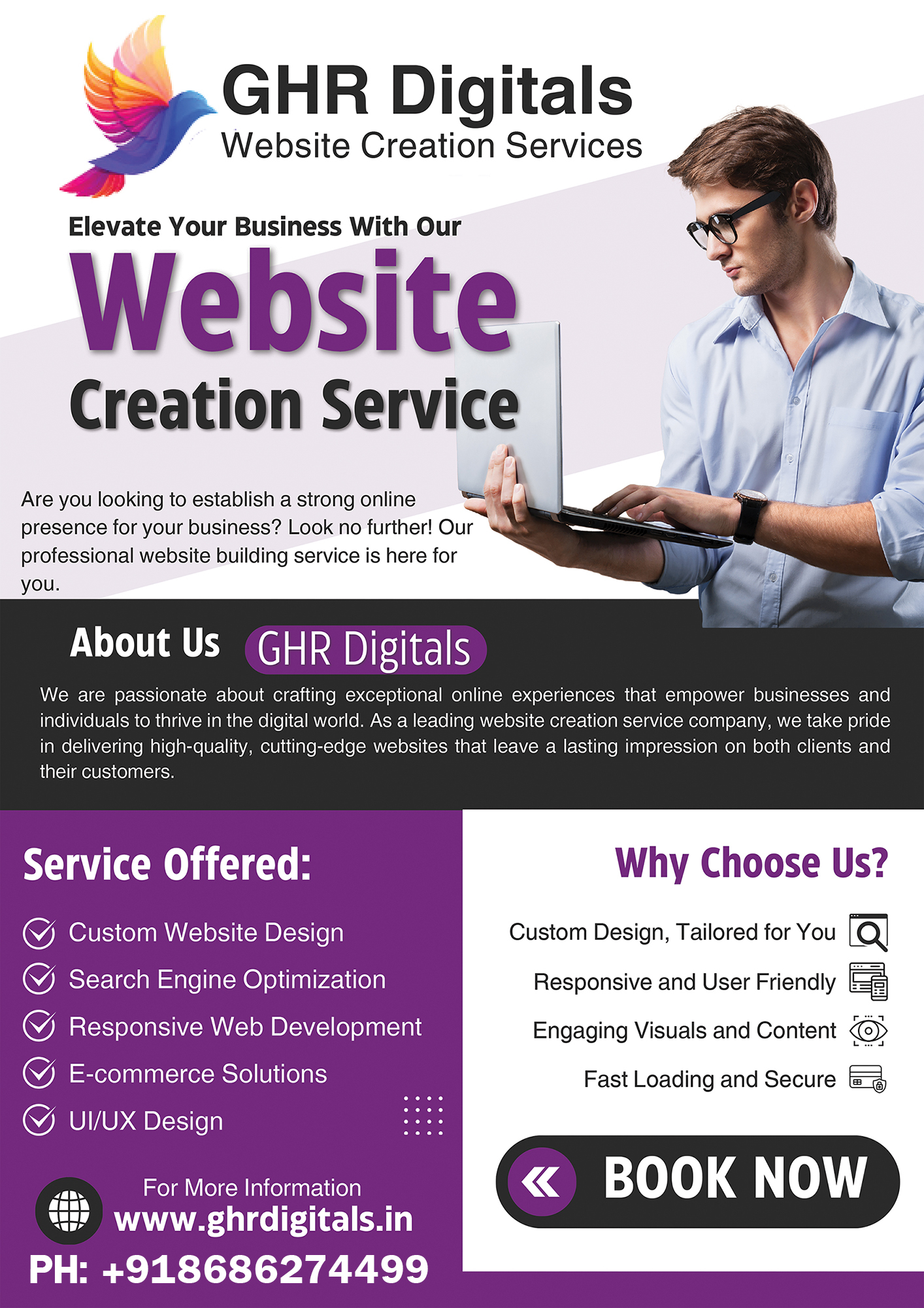 GHR Digitals 7 Pages Website Designing Services