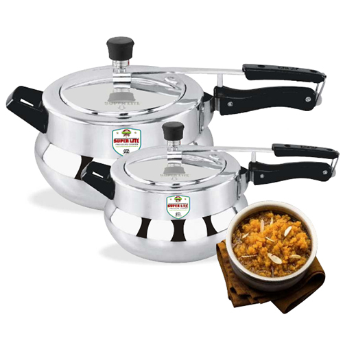 3.5 Ltr, 5.5 Ltr , 6.5 Ltr  ( IMPRESSION ) Inner Lid  SUPER LITE  Pressure Cooker duly IS marked