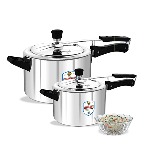 10 Ltr, 12 Ltr, 14 Ltr, 8.5 Ltr WIDE ( STANDARD )  Inner Lid  SUPER LITE  Pressure Cooker duly IS marked