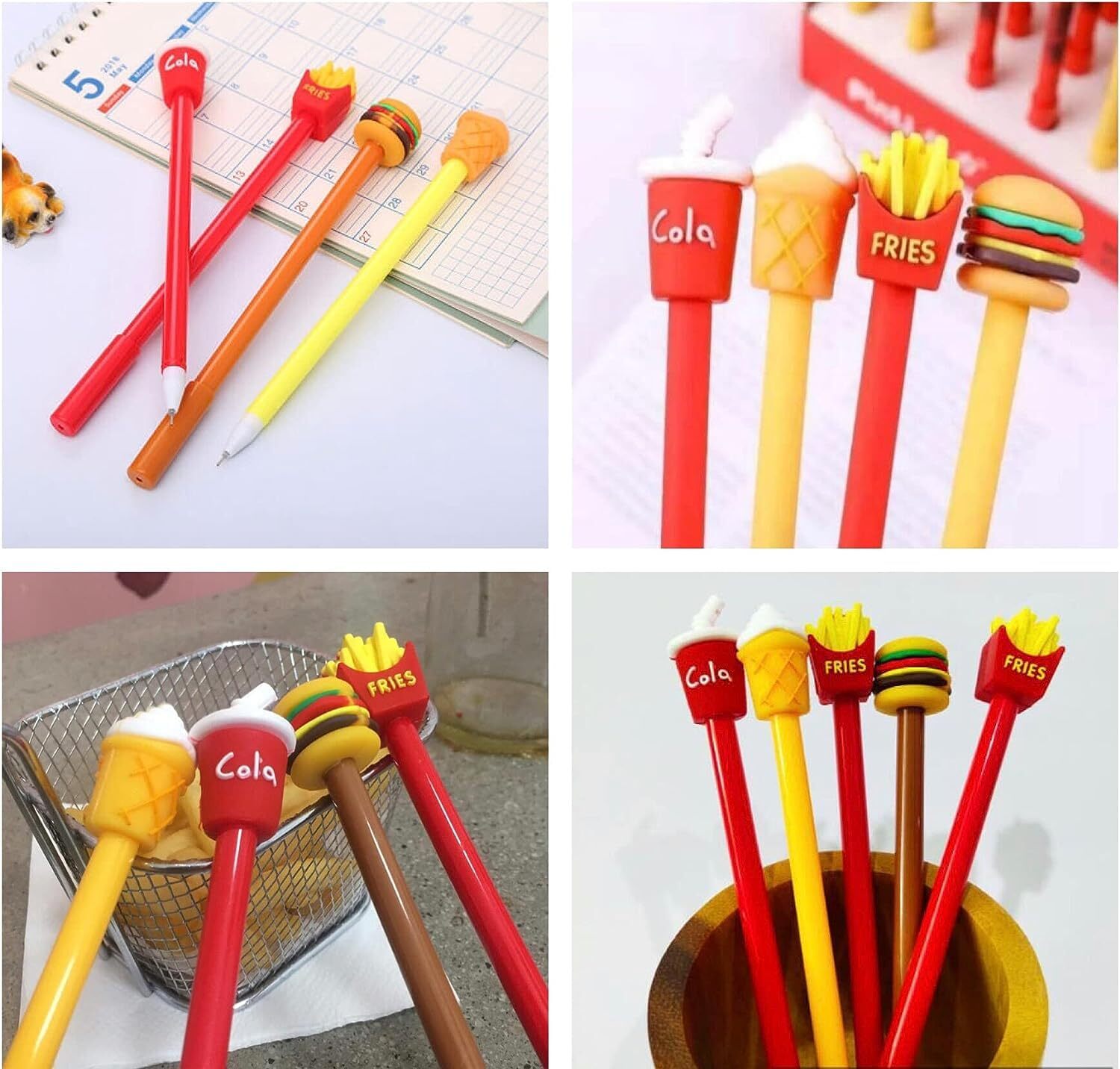 FANCY FASTFOOD PENS FOR STUDENT (12 PCS SET)