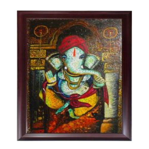 CJI 25x37 Inch Handmade Textured Canvas Painting