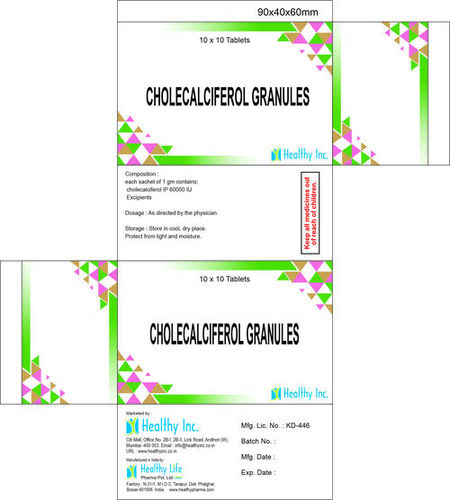 Cholecalciferol Granules 1 gm 60000 IU