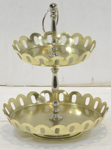 Metal Cake Stand With 2 Tier