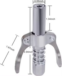 10000 PSI Grease Gun Coupler Heavy Duty Injection Nozzle Oil Pump Car Syringe Lubricant Tip With Spray Gun Gouble Nozzle