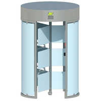 Ss304 High Security Rounding Glass Door - Color: Silver