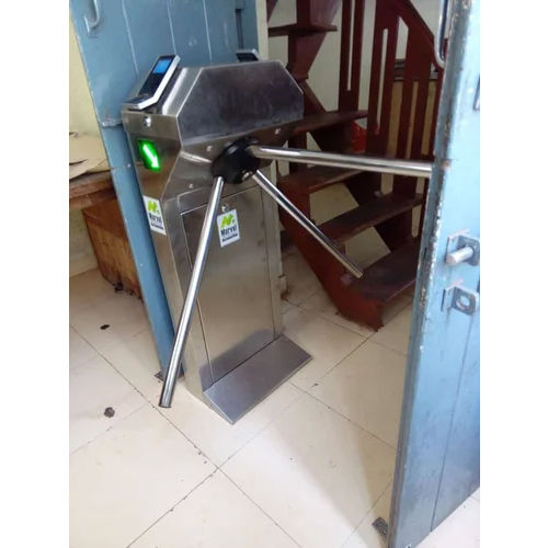 Silver Tripod Turnstile Barrier Gate