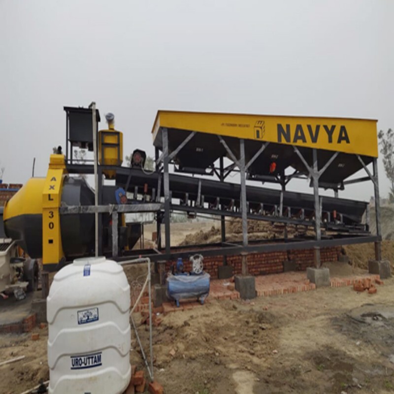 Drum Mixer Concrete Batching Plants - Feature: High Efficiency