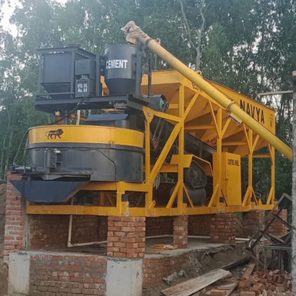Pan Mixer Concrete Batching Plants - Conveyor Capacity: As Per Requrement