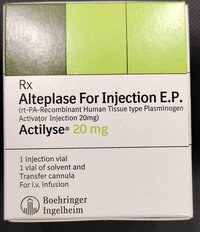 Actilyse 20mg Injection - Ingredients: Alteplase (20mg)