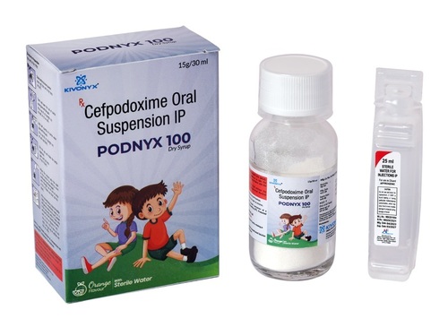 Cefpodoxime 100 mg Dry Syrup (Glass Bottle with Water for Injection)