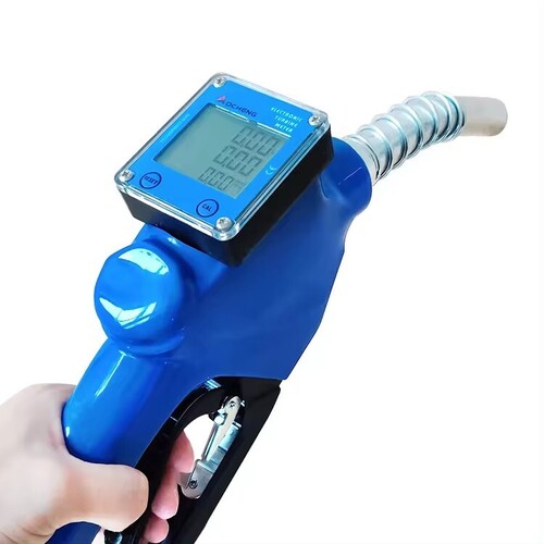 Hot Sales Automatic Fuel Dispenser Nozzle with Digital Flow Meter Auto Shut Off Fuel Nozzle