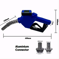 Hot Sales Automatic Fuel Dispenser Nozzle with Digital Flow Meter Auto Shut Off Fuel Nozzle