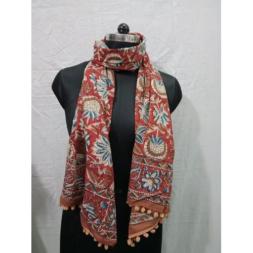 Meera Handicrafts Multicolor Block Printed Stole