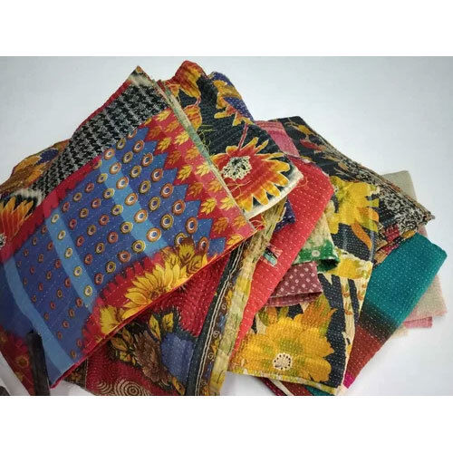Handmade Vintage Kantha Quilt
