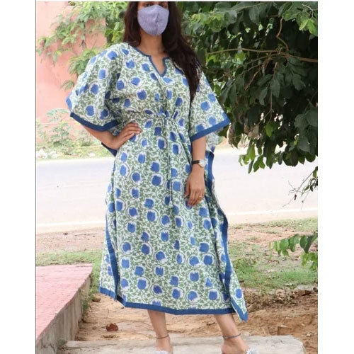 Printed Cotton Kaftan