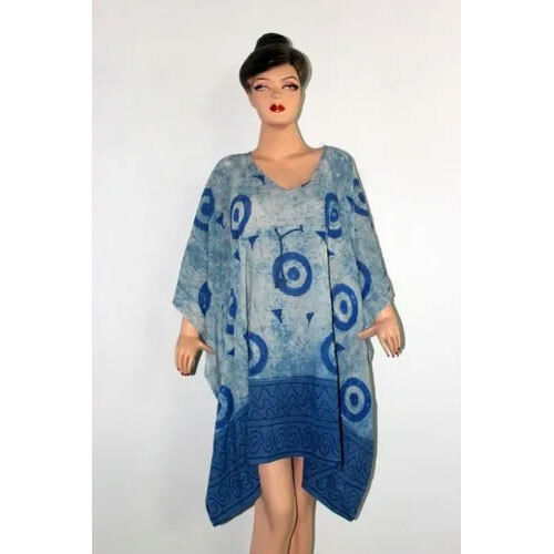 Hand Block Printed Kaftan Nighty