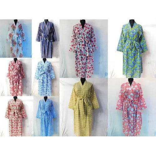 Hand Block Printed Long Kaftan