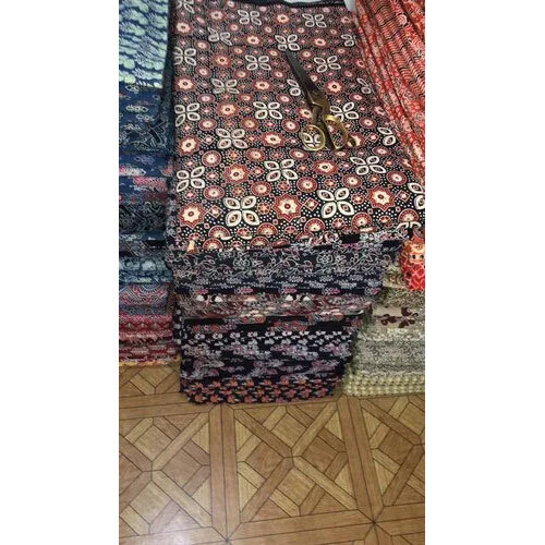 Meera Handicrafts 100% Ajrak Block Print Fabric