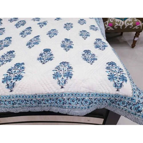 Hand Block Printed Quilts Bedspread Kantha Trow
