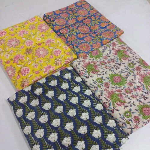 Bulk Hand Block Printed Fabric Exporters