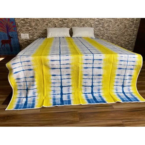 Tie Dye Cotton Machine Quilted Bed Blanket Quilts