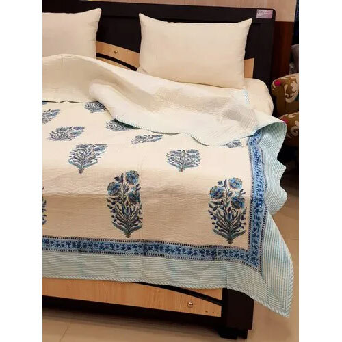 Cotton Mughal Buta Printed Bedcover