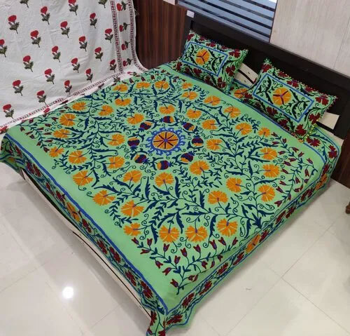 Embroidered Double Bedsheets