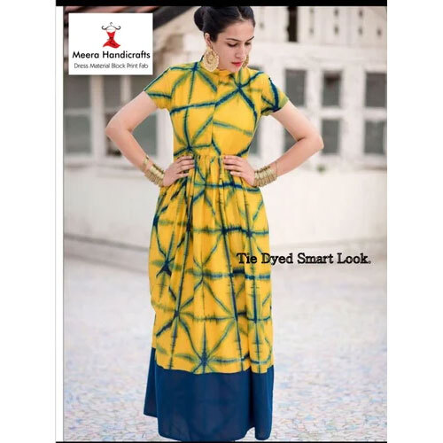 Indian Hand Block Printed Cotton Dress Kurtis