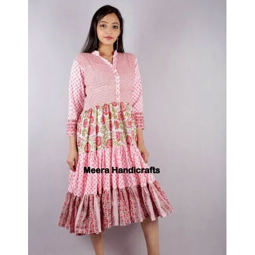 Hand Block Printed Short Dress