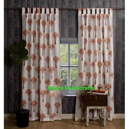 Beautiful Palm Tree Printed Curtains