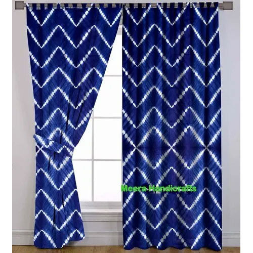 Tie Dye Shibory Printed Curtains