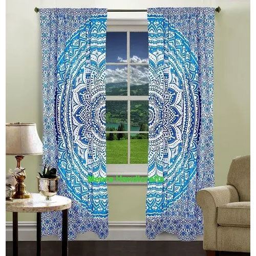 Meera Handicrafts Printed Curtains
