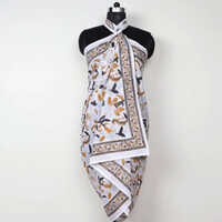 Beach Printed Cotton Sarong - Color: Multicolor