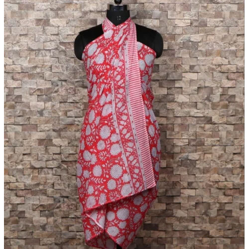 Hand Block Printed Cotton Beachwear Sarong