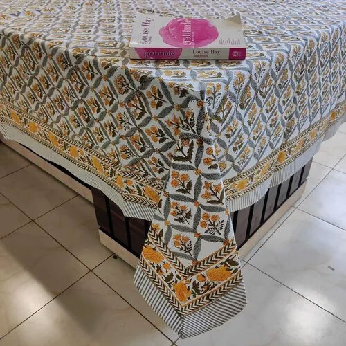 Jaipuri Cotton Table Cover Block Printed