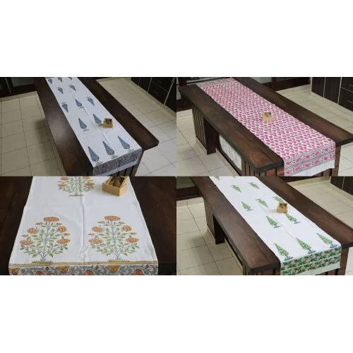 Meera Handicrafts Hand Printed Table Runner