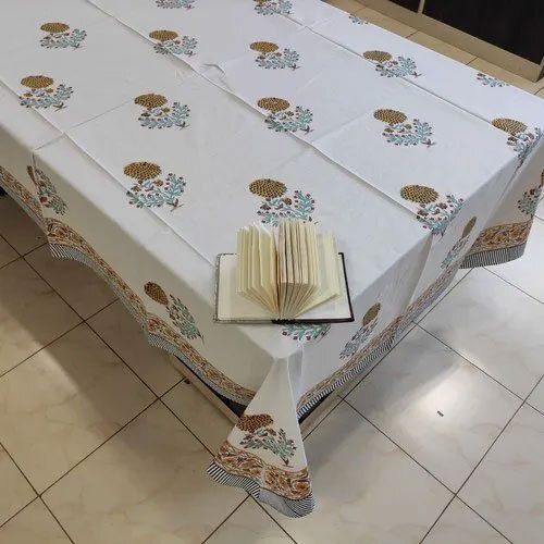Block Printed Table Runner and Table Cloth