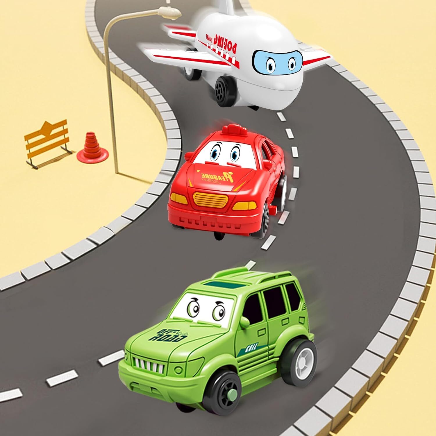 RAIL CAR PUZZLE (SPACE THEME)