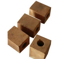 Hollow Ceramic Fire Brick - Alumina Block 9x4x3 Inches Customizable Color - Durability Basic Refractoriness Ideal for Furnaces and Fireplaces