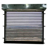 Aluminium Roller Shutter - Aluminium Material, Vertical Opening Pattern, Silver Color | Exterior Insulation, Manual Operation, Durable Design