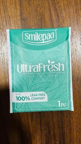 Sanitary Napkin - Soft Absorbent Material, 1 pc , Green | Ultra Fresh Leak-Free Comfort, Use Once and Dispose Responsibly