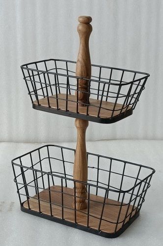 Fruit Display Stand With 2 Tier