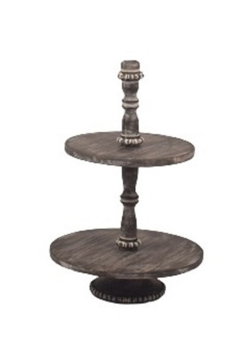 Cake Stand With Beads Pedestal