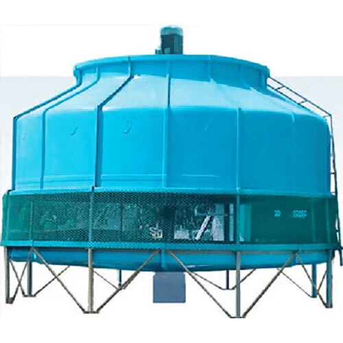 Blue Cooling Tower