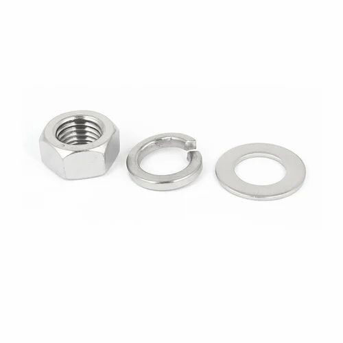 Silver Split Lock Nut